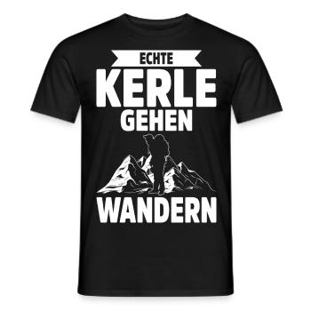 Wandern Geschenk Für Wanderer Berge Trekking - Männer T-Shirt - Schwarz - Vorne - AI Model Male 178 light (178cm)