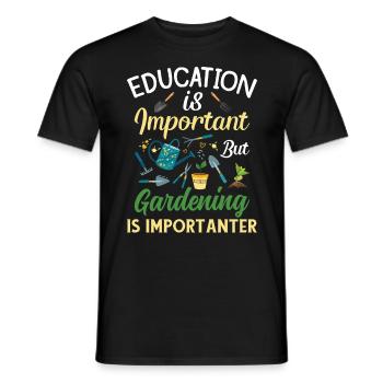 Gardening Gardener Profession Hobby Gardener - Men's T-Shirt - black - Front - AI Model Male 178 light (178cm)
