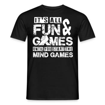 Bras de fer, bras de fer, rotation du poignet - T-shirt homme - noir - Devant - AI Model Male 178 light (178cm)