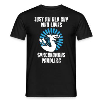 Drachenbootrennen, Drachenboote, Bleischlag - Männer T-Shirt - Schwarz - Vorne - AI Model Male 178 light (178cm)