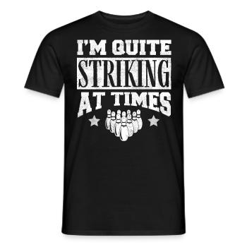 Cadeau de joueur de quilles, Bowler - T-shirt homme - noir - Devant - AI Model Male 178 light (178cm)