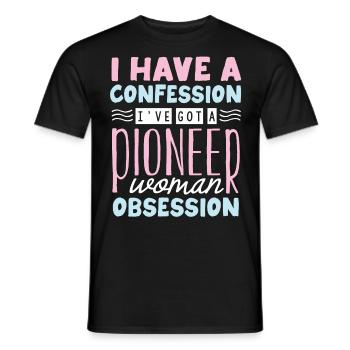 Besessenheit Der Pionierin - Männer T-Shirt - Schwarz - Vorne - AI Model Male 178 light (178cm)