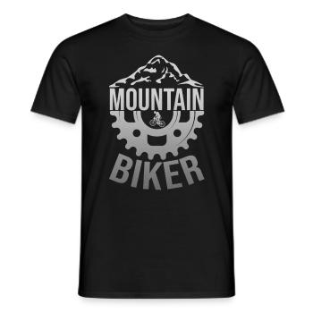 MTB Mountain Bike Mountain Bike Bike - Men's T-Shirt - black - Front - AI Model Male 178 light (178cm)
