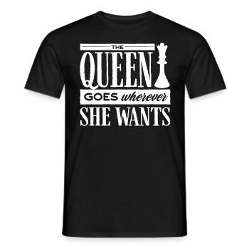 Schach, Schachspieler, Schachzitat - Männer T-Shirt - Schwarz - Vorne - AI Model Male 178 light (178cm)