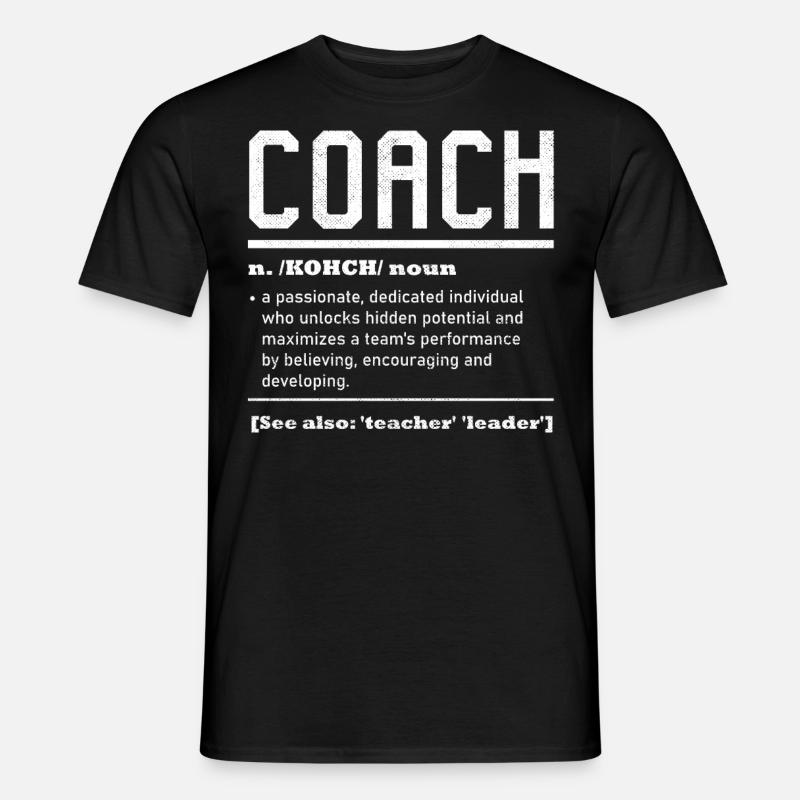 Coach Definition, Coaching Team - Men’s T-shirt - black