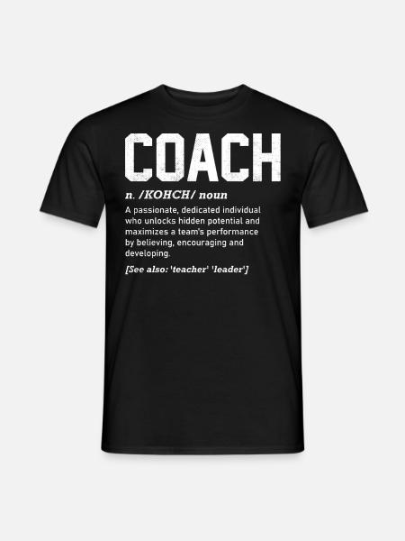 Coach Definition, Coaching Team - Men's T-Shirt - black