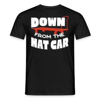 Get off the mat car, fitness trainer - Men's T-Shirt - black - Front - AI Model Male 178 light (178cm)
