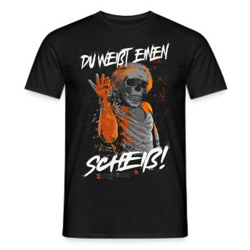 Du weißt einen Scheiß! - Männer T-Shirt - Schwarz - Vorne - AI Model Male 178 light (178cm)