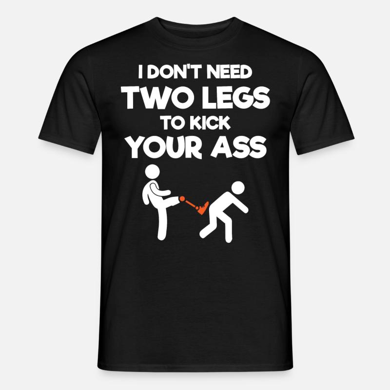 Beinprothese, Prothese, Amputierter, Amputation - Männer T-Shirt - Schwarz