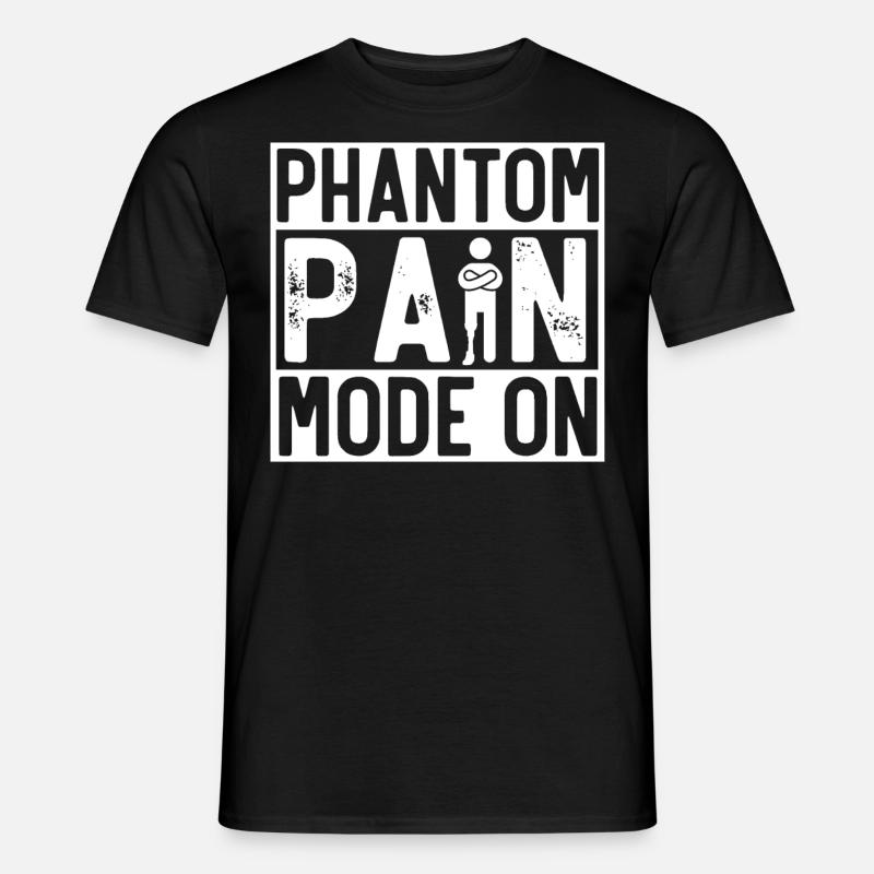 Leg prosthesis, prosthesis, amputee, amputation - Men's T-shirt - black