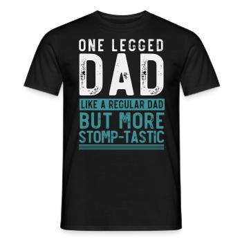 Beinprothese, Prothese, Amputierter, Amputation - Männer T-Shirt - Schwarz - Vorne - AI Model Male 178 light (178cm)