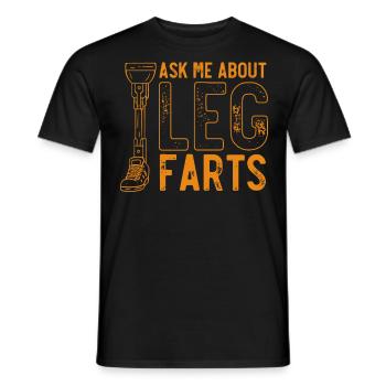 Beinprothese, Prothese, Amputierter, Amputation - Männer T-Shirt - Schwarz - Vorne - AI Model Male 178 light (178cm)