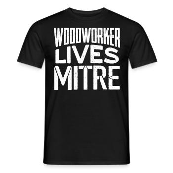 Zimmermann, Holzarbeiter - Männer T-Shirt - Schwarz - Vorne - AI Model Male 178 light (178cm)