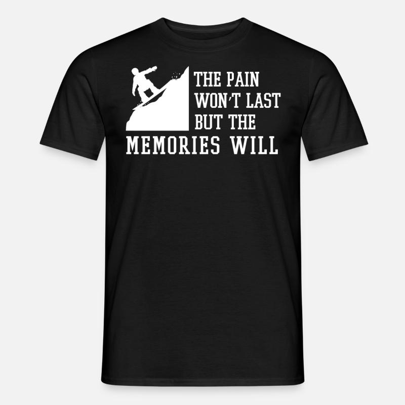 Snowboarder, Snowboarden - Männer T-Shirt - Schwarz