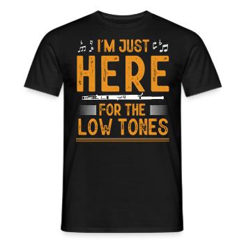 Fassoon, oboe, clarinet, music teacher - Men's T-Shirt - black - Front - AI Model Male 178 light (178cm)