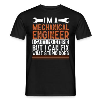 Civil Engineer, Civil Engineering - Men's T-Shirt - black - Front - AI Model Male 178 light (178cm)