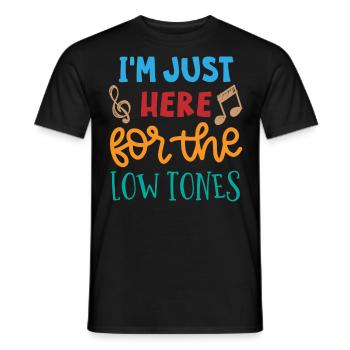 Fassoon, oboe, clarinet, music teacher - Men's T-Shirt - black - Front - AI Model Male 178 light (178cm)