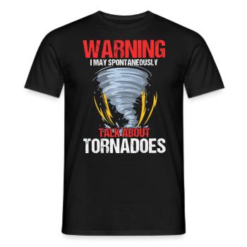 Météorologue, météorologue, prévisions météorologiques - T-shirt homme - noir - Devant - AI Model Male 178 light (178cm)