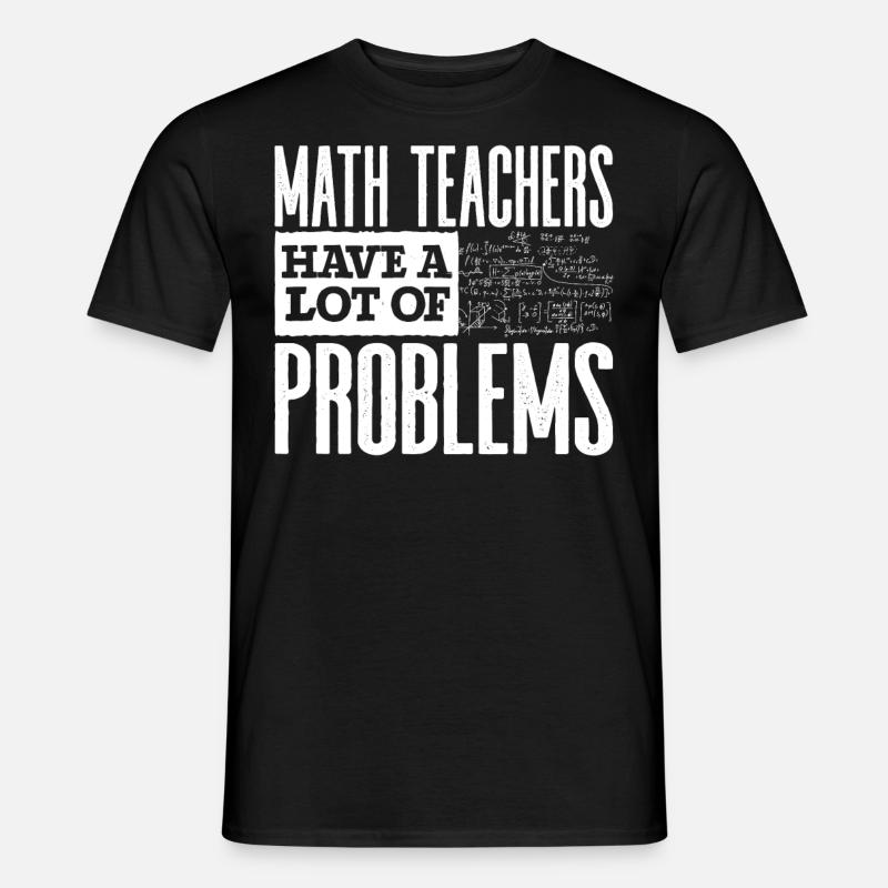 Mathematiklehrer - Männer T-Shirt - Schwarz