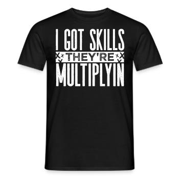 Mathematics teacher - Men's T-Shirt - black - Front - AI Model Male 178 light (178cm)