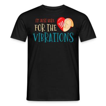 Deaf pride, hearing, disabled, deafness - Men's T-Shirt - black - Front - AI Model Male 178 light (178cm)