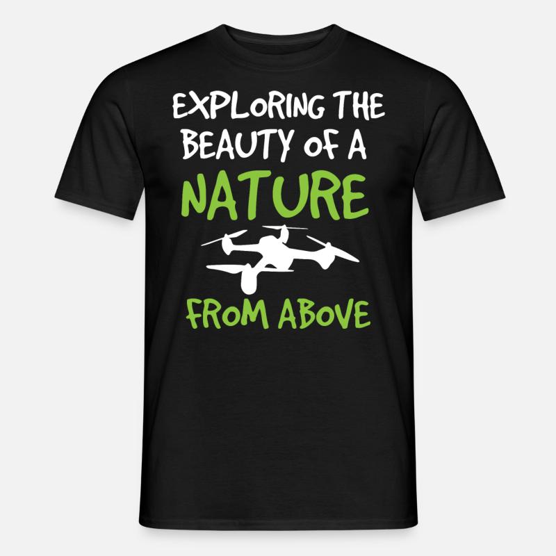 Drone volant, drones, drones, modèles réduits d’avions - T-shirt homme - noir