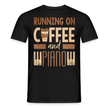 Klavierspieler, Klavierlehrer, Pianist, - Männer T-Shirt - Schwarz - Vorne - AI Model Male 178 light (178cm)
