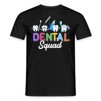 Technicien dentaire, cadre dentaire, hygiéniste dentaire - T-shirt homme - noir - Devant - AI Model Male 178 light (178cm)