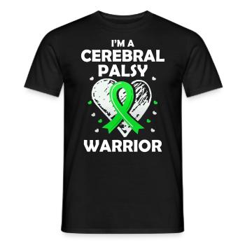 Hebral palsy, cerebral palsy consciousness - Men's T-Shirt - black - Front - AI Model Male 178 light (178cm)