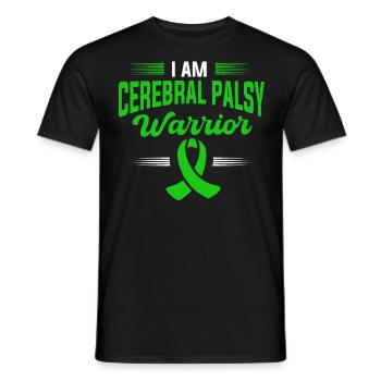 Hebral palsy, cerebral palsy consciousness - Men's T-Shirt - black - Front - AI Model Male 178 light (178cm)