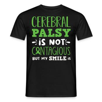 Hebral palsy, cerebral palsy consciousness - Men's T-Shirt - black - Front - AI Model Male 178 light (178cm)