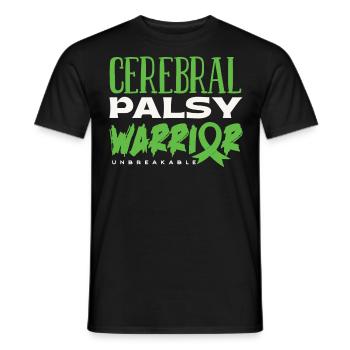 Hebral palsy, cerebral palsy consciousness - Men's T-Shirt - black - Front - AI Model Male 178 light (178cm)