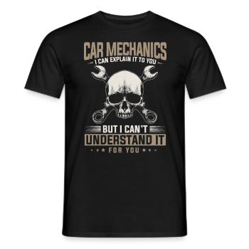 Automechaniker, Mechaniker, Automechaniker - Männer T-Shirt - Schwarz - Vorne - AI Model Male 178 light (178cm)