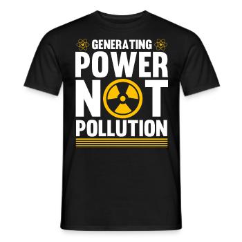 Ingénieur nucléaire, Sciences nucléaires, Science - T-shirt homme - noir - Devant - AI Model Male 178 light (178cm)