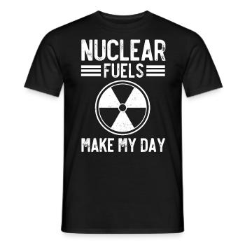 Ingénieur nucléaire, Sciences nucléaires, Science - T-shirt homme - noir - Devant - AI Model Male 178 light (178cm)