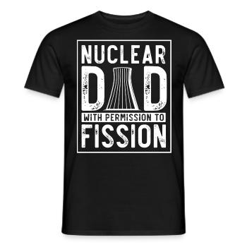 Ingénieur nucléaire, Sciences nucléaires, Science - T-shirt homme - noir - Devant - AI Model Male 178 light (178cm)