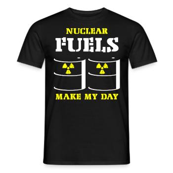 Ingénieur nucléaire, Sciences nucléaires, Science - T-shirt homme - noir - Devant - AI Model Male 178 light (178cm)