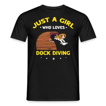 Sports nautiques pour chiens et sports nautiques pour chiens - T-shirt homme - noir - Devant - AI Model Male 178 light (178cm)