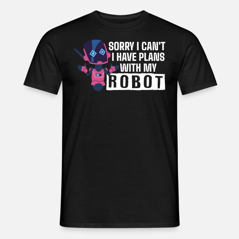 Robotik, Roboterbauer - Männer T-Shirt - Schwarz