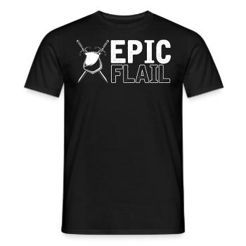 Larp, Larping, Jeu de rôle - T-shirt homme - noir - Devant - AI Model Male 178 light (178cm)