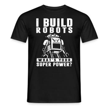 Robotique, Ingénieur en robotique - T-shirt homme - noir - Devant - AI Model Male 178 light (178cm)