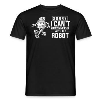 Robotique, Ingénieur en robotique - T-shirt homme - noir - Devant - AI Model Male 178 light (178cm)
