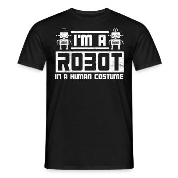 Robotik, Robotikingenieur - Männer T-Shirt - Schwarz - Vorne - AI Model Male 178 light (178cm)