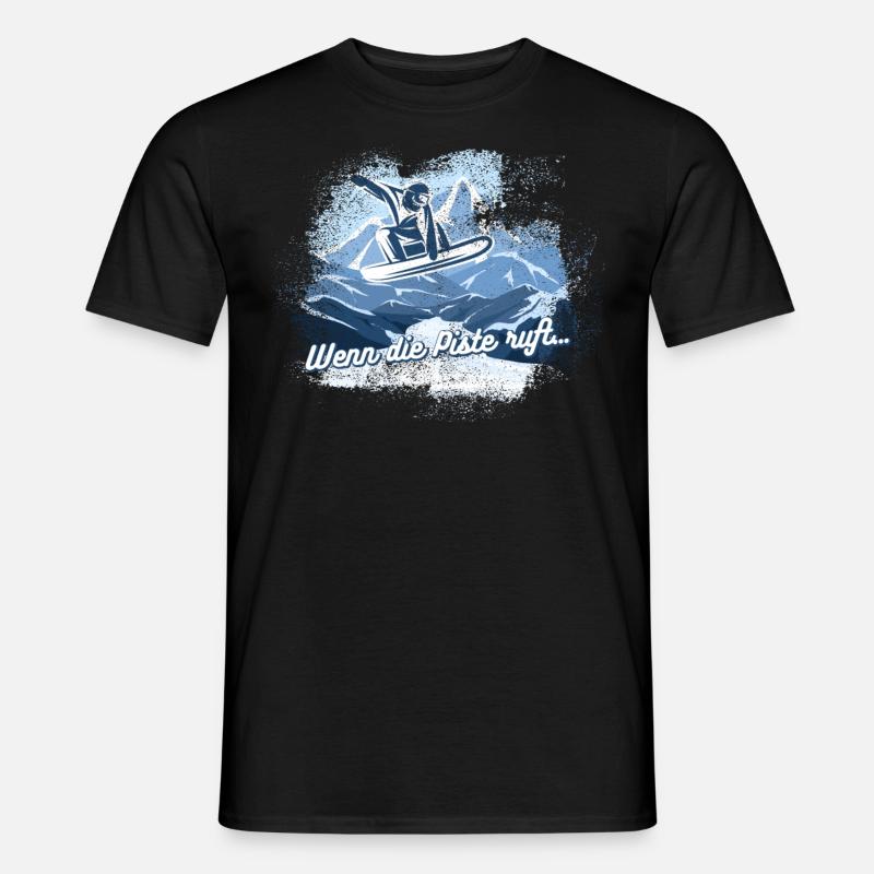 Wintersport, Snowboard Geschenkidee - Männer T-Shirt - Schwarz