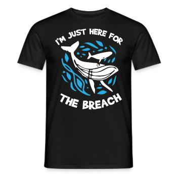 Observation des baleines, biologie marine, sciences de la mer - T-shirt homme - noir - Devant - AI Model Male 178 light (178cm)