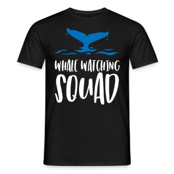 Observation des baleines, biologie marine, sciences de la mer - T-shirt homme - noir - Devant - AI Model Male 178 light (178cm)