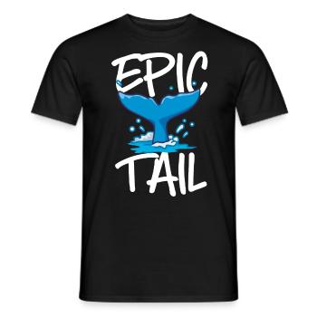 Observation des baleines, biologie marine, sciences de la mer - T-shirt homme - noir - Devant - AI Model Male 178 light (178cm)
