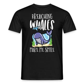 Walbeobachtung, Meeresbiologie, Meereswissenschaft - Männer T-Shirt - Schwarz - Vorne - AI Model Male 178 light (178cm)