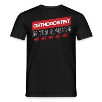 Kieferorthopäden, Zahnarzt, Zahnärztlicher Dienst - Männer T-Shirt - Schwarz - Vorne - AI Model Male 178 light (178cm)