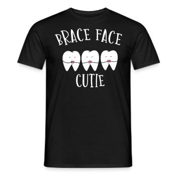 Orthodontists, dentists, dental services - Men's T-Shirt - black - Front - AI Model Male 178 light (178cm)